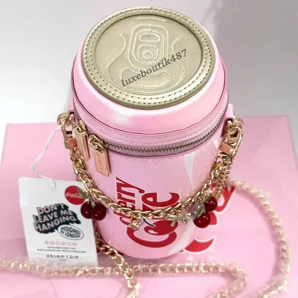 🍒 Cherry Coke Can Cherry Bag Bundle w/ Cherry Charm Chain & Gift Box - Picture 3 of 4